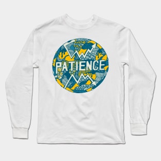 Retro Wave Circle of Patience Long Sleeve T-Shirt